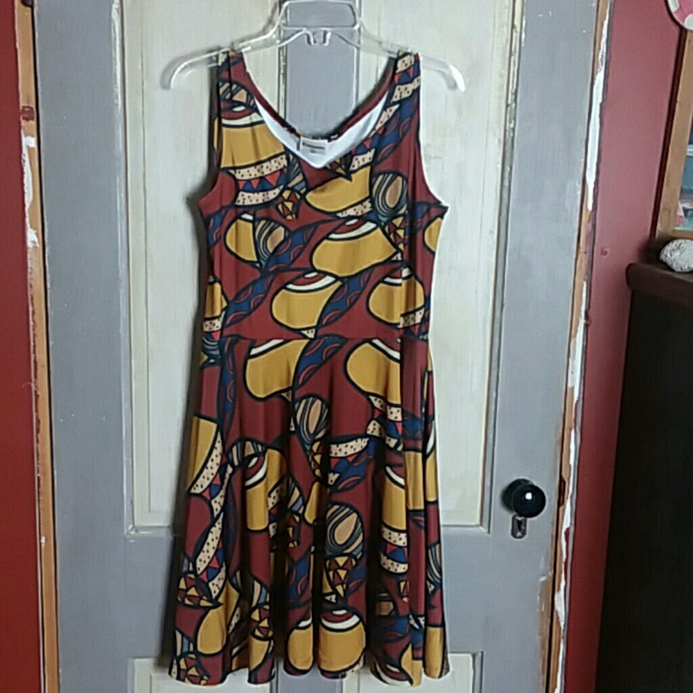 CowCow Dress sleeveless abstract geometric